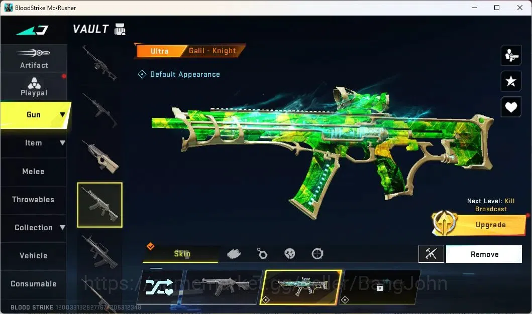 Blood Strike Accounts ASIA | COLLAB: TR JACK, AOT FAL | LIMITED RPK Verm image 11