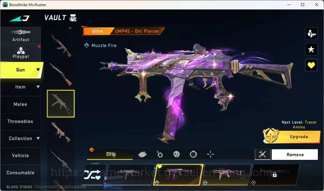 Blood Strike Accounts ASIA | COLLAB: TR JACK, AOT FAL | LIMITED RPK Verm image 13