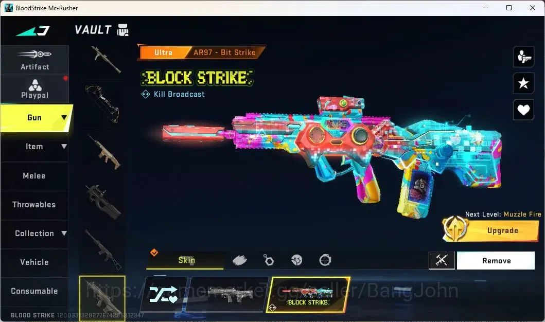 Blood Strike Accounts ASIA | COLLAB: TR JACK, AOT FAL | LIMITED RPK Verm image 9