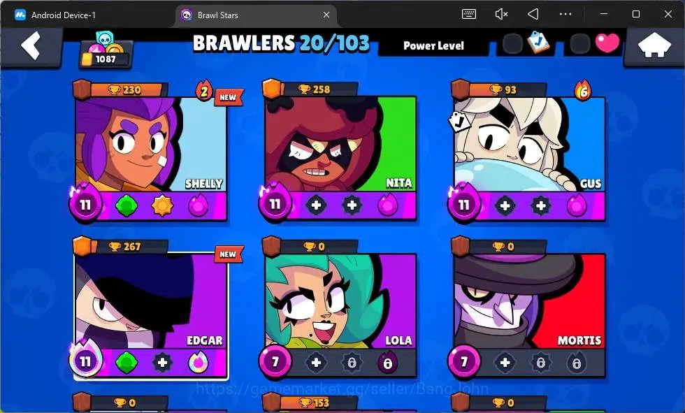 Brawl Stars Accounts Global | 1087 Thropy| 20 Brawler|4 Hypercharge(She image 5