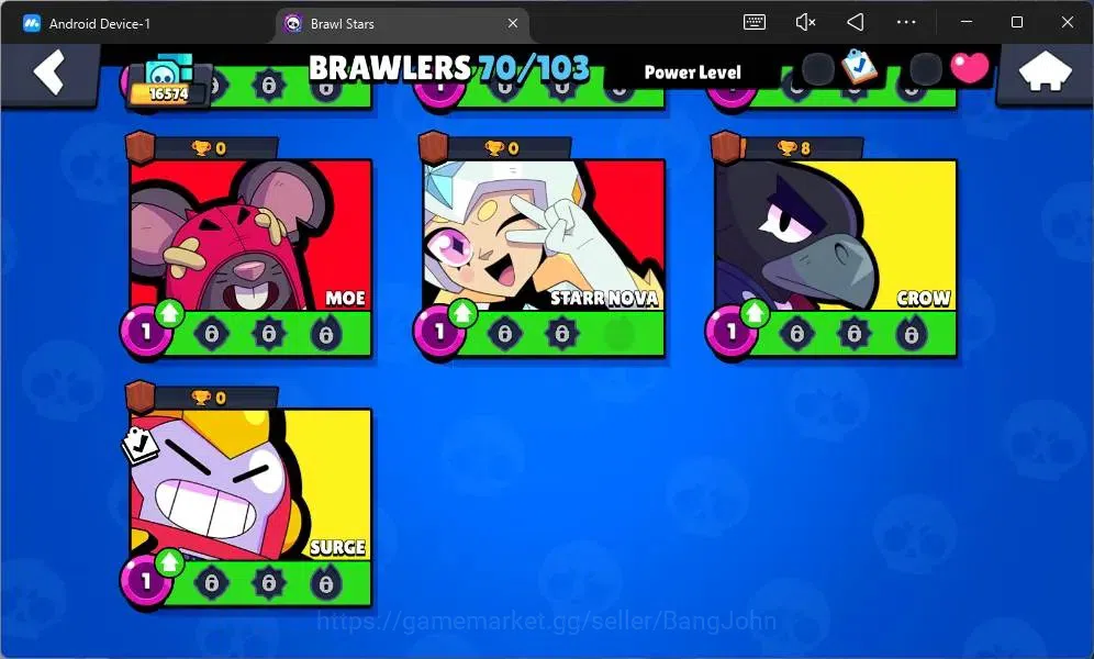 Brawl Stars Accounts Global|16574 Thropy|70 Brawler|4 Max Hypercharge|7 image 16