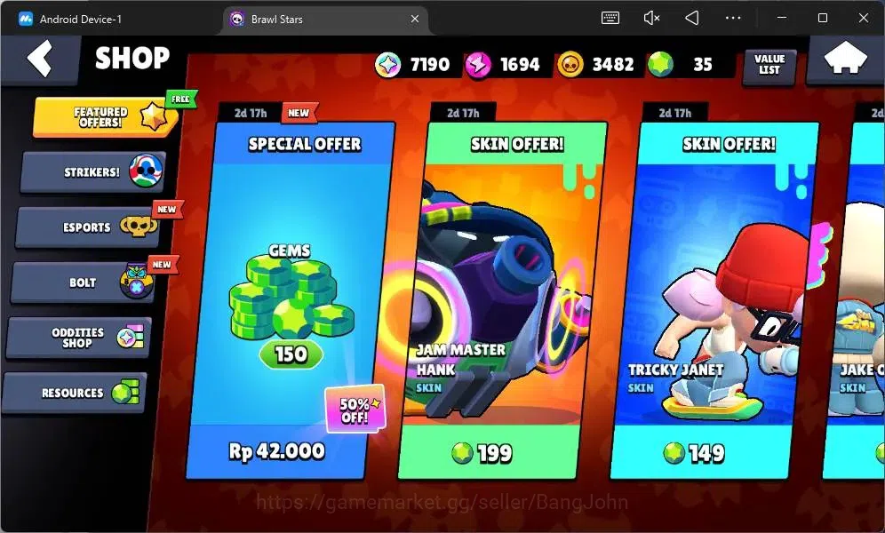 Brawl Stars Accounts Global|16574 Thropy|70 Brawler|4 Max Hypercharge|7 image 4