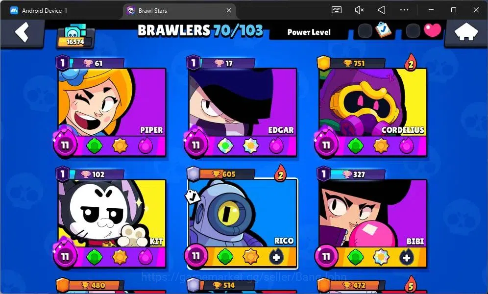 Brawl Stars Accounts Global|16574 Thropy|70 Brawler|4 Max Hypercharge|7 image 5