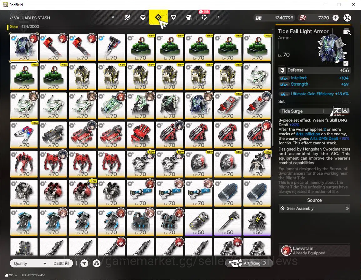 Arknights: Endfield Accounts ASIA|Lv56|SSR7(4Limit)+15(*6WP)|(Laevatain,ZhuangF image 10