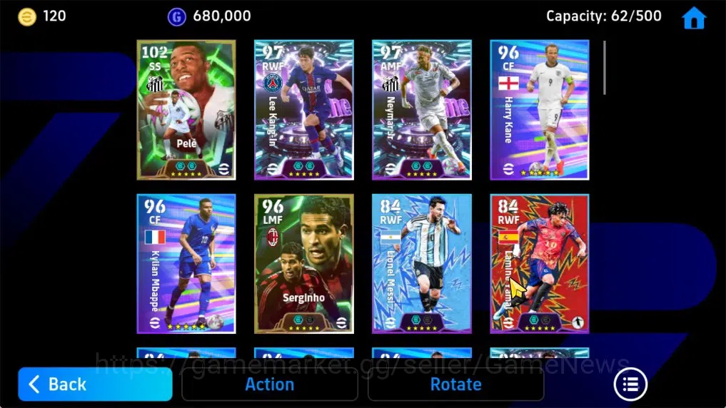 eFootball Accounts Android|Epic Pele,Showtime Neymar Jr,Lee Kang-In,L image 3