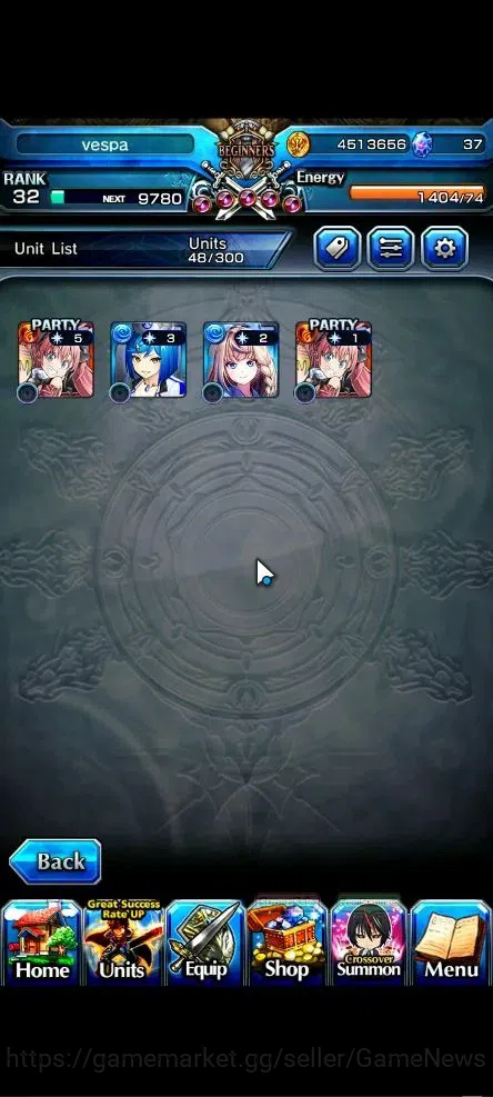 Grand Summoners Accounts Global|Rank 32|4 Ascend+1 TW|[Bouncing Bunny Milim image 4