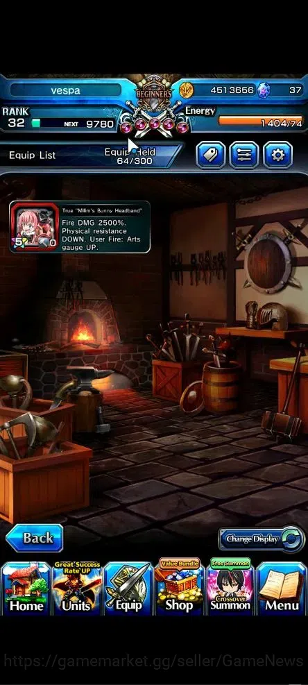 Grand Summoners Accounts Global|Rank 32|4 Ascend+1 TW|[Bouncing Bunny Milim image 6