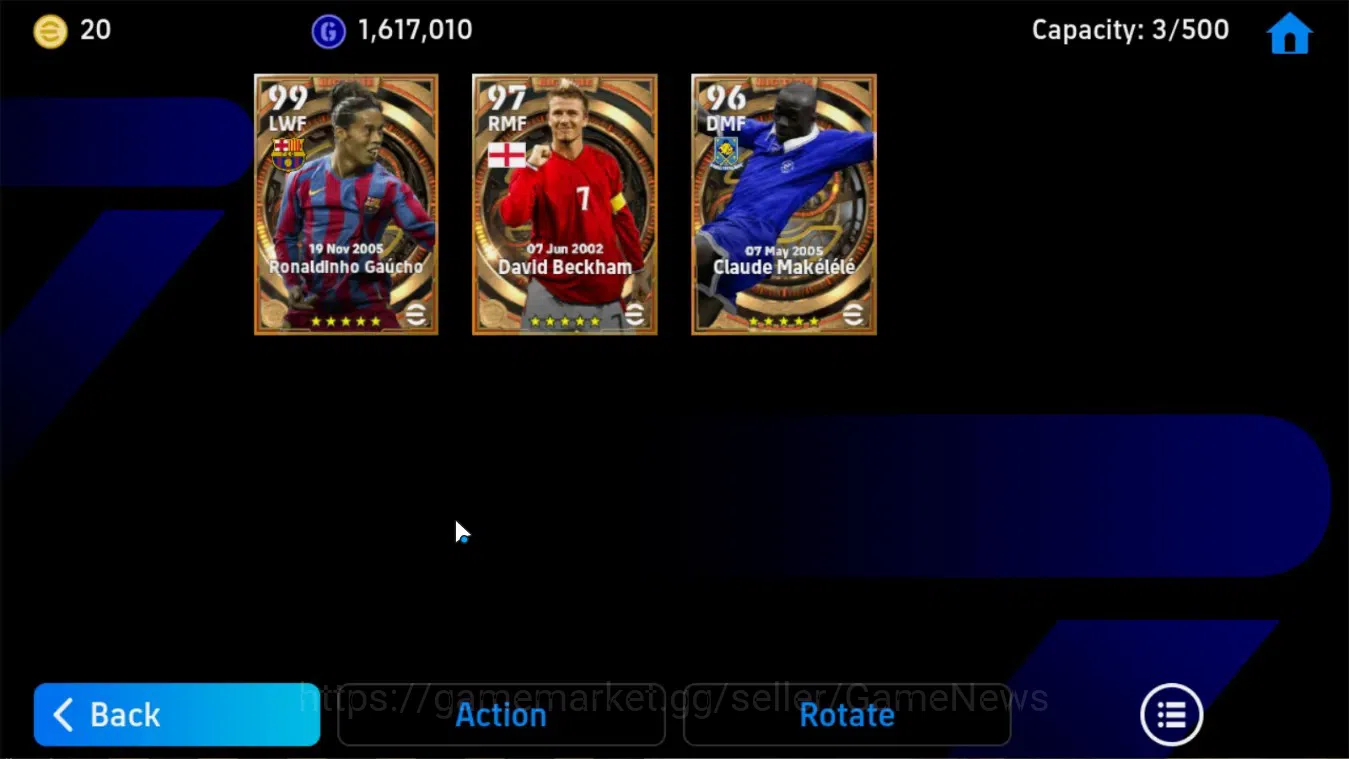 eFootball Accounts Android|Big Time Ronaldinho Gaucho,David Beckham,C image 5
