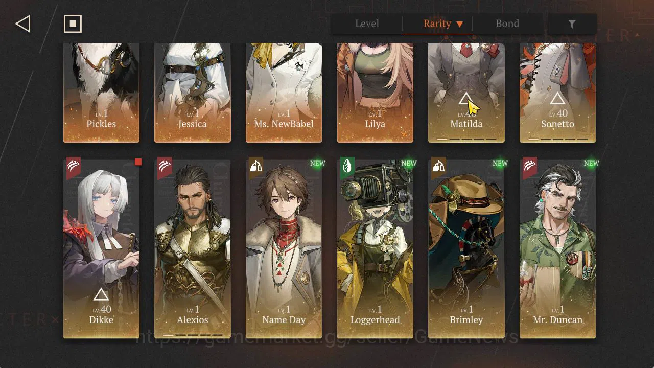 Reverse: 1999 Accounts GLOBAL|Lv63|15(*6Crew)(1Limit)|(PaperHeronP5,Aleph image 9