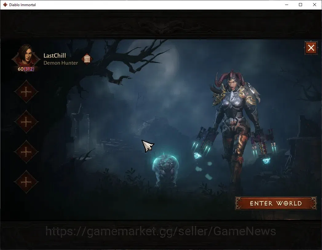 Diablo Immortal Accounts High-End EU - Anaroch|CS ON|Lv 60(312)|Demon Hunter|CR 26K|Reso 525|Paragon Maledictor|HELL III|1 1