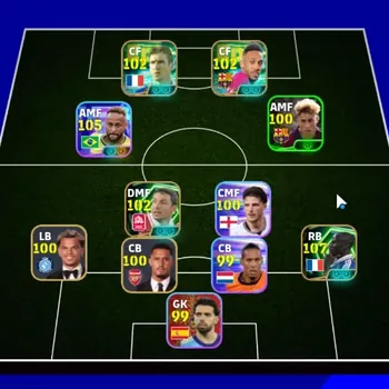 eFootball Accounts Legends & Iconic Players Android|Power 3142|Epic Lilian Thuram,Eric Cantona,Aubameyang,v