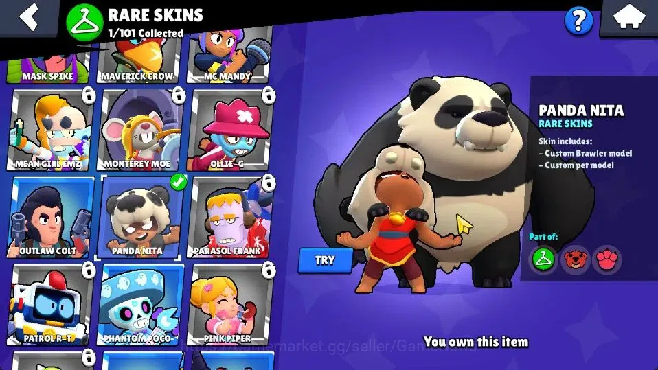 Brawl Stars Accounts 1011 Trophy|14 Brawlers 3 Max Lvl [Edgar,8 Bit,She image 10