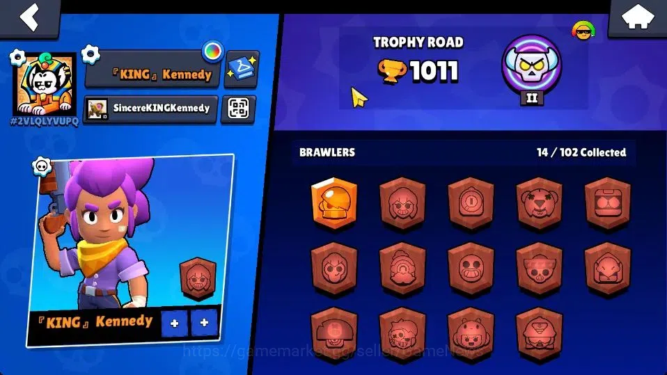Brawl Stars Accounts 1011 Trophy|14 Brawlers 3 Max Lvl [Edgar,8 Bit,She image 12
