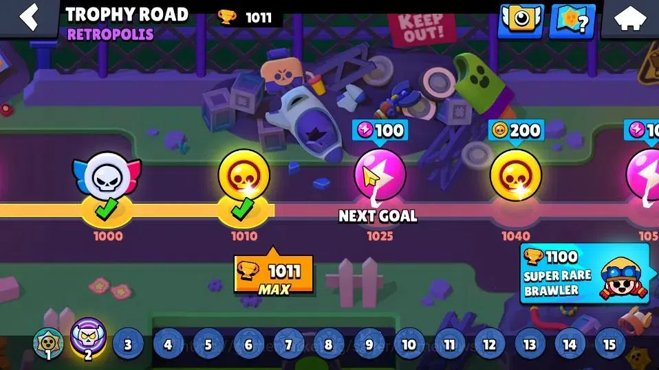 Brawl Stars Accounts 1011 Trophy|14 Brawlers 3 Max Lvl [Edgar,8 Bit,She image 13