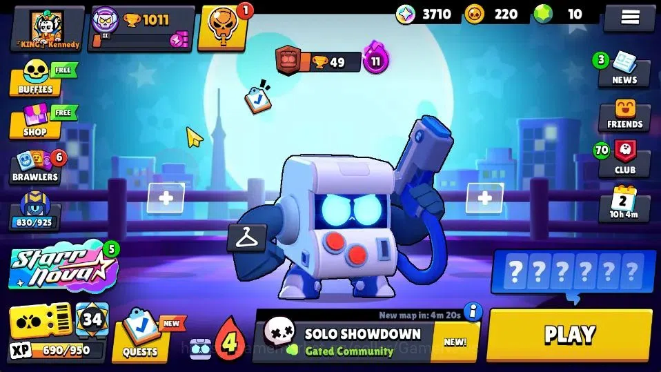 Brawl Stars Accounts 1011 Trophy|14 Brawlers 3 Max Lvl [Edgar,8 Bit,She image 3