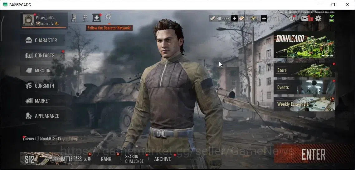 Arena Breakout Accounts Mobile|Level 30 Expert IV|Storage Value 18,2M|Cash image 1