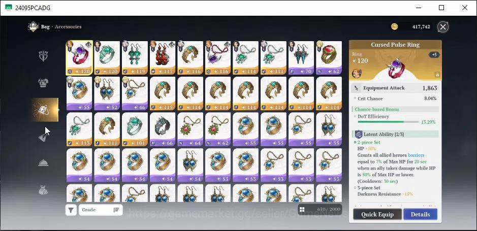 The Seven Deadly Sins: Origin Accounts SEA|Lv40|6 SSR [EscanorP6+Sign,MannieP5,ElaineP3,M image 16