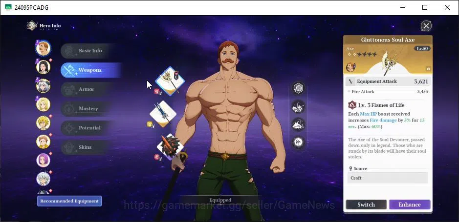 The Seven Deadly Sins: Origin Accounts SEA|Lv40|6 SSR [EscanorP6+Sign,MannieP5,ElaineP3,M image 3