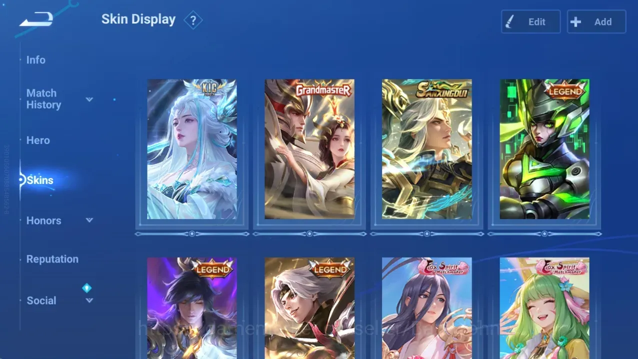 Honor of Kings Accounts Rare Skin Global|115H 234S|KIC Luna|GM Skin|1 Sanxingdui|3 Legend|2 Fox Spirit|LNY 2024 Da 1