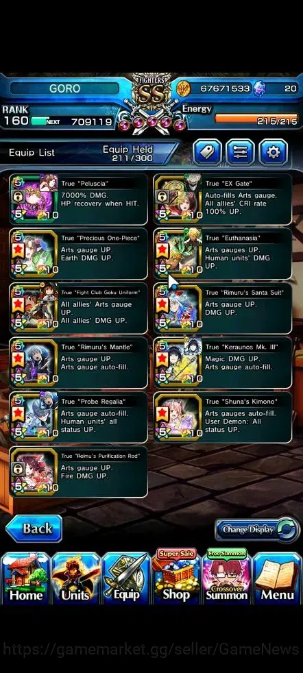 Grand Summoners Accounts Global|Rank 160|2 SP Art|46 Ascend 14 TW(Okarun,Ro image 11