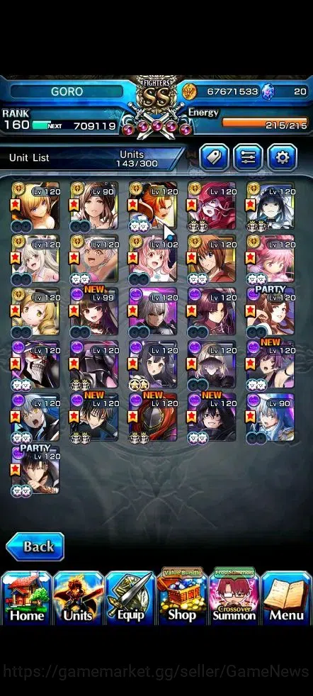 Grand Summoners Accounts Global|Rank 160|2 SP Art|46 Ascend 14 TW(Okarun,Ro image 6