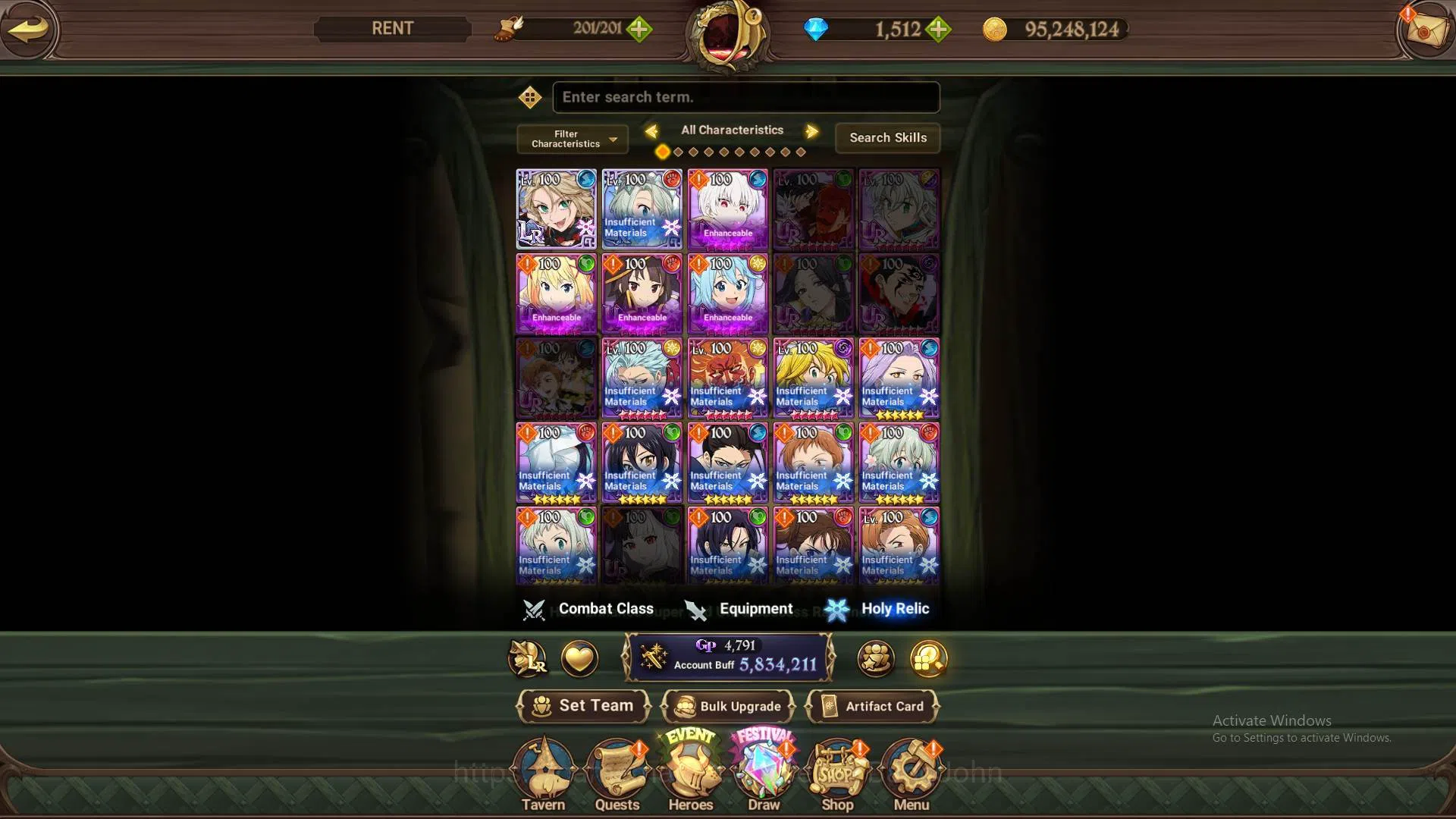 The Seven Deadly Sins: Grand Cross Accounts Global|5,8M CC|1507 DM|2 LR+7 UR+Collab Full Konos image 10