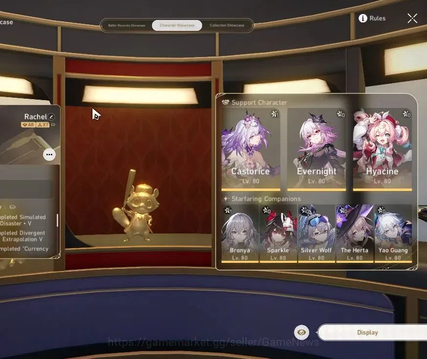 Honkai Star Rail Accounts Asia|TL 70|2 Golden Companion|12 Limited|[Castoric image 2
