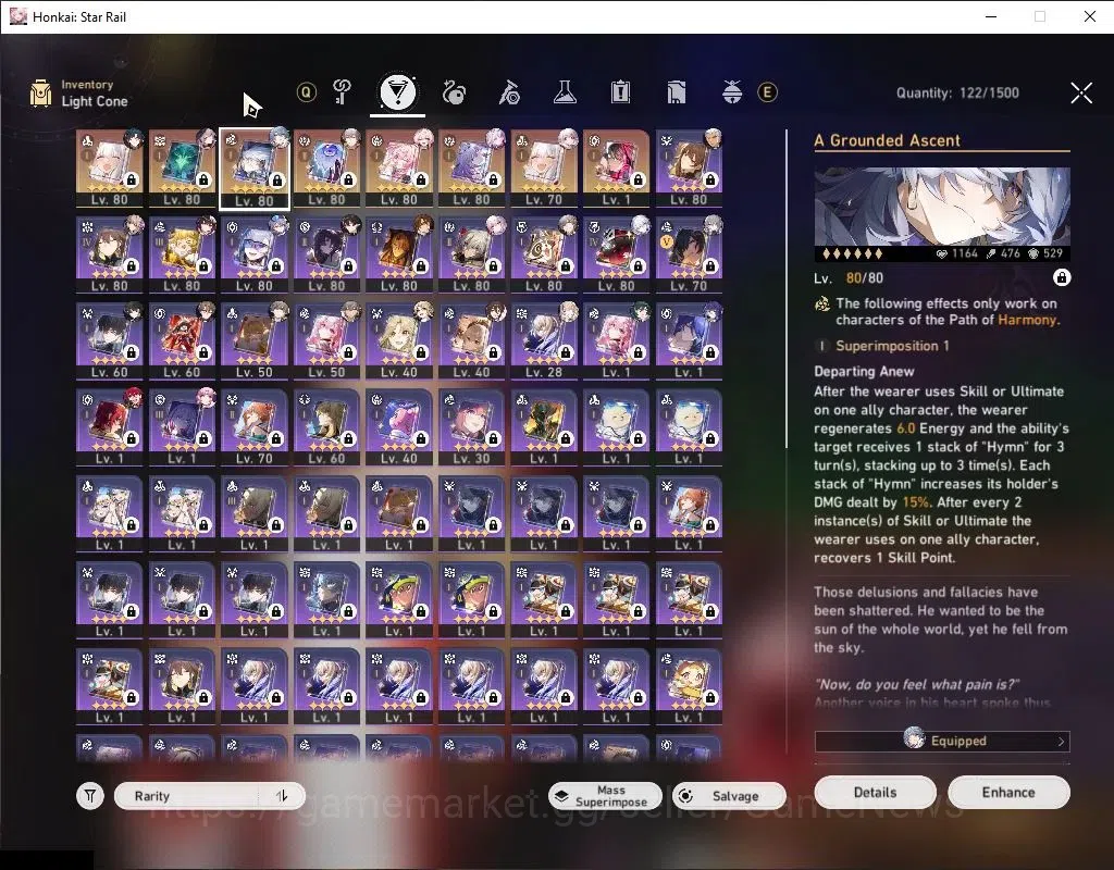 Honkai Star Rail Accounts Asia|TL 70|2 Golden Companion|12 Limited|[Castoric image 7