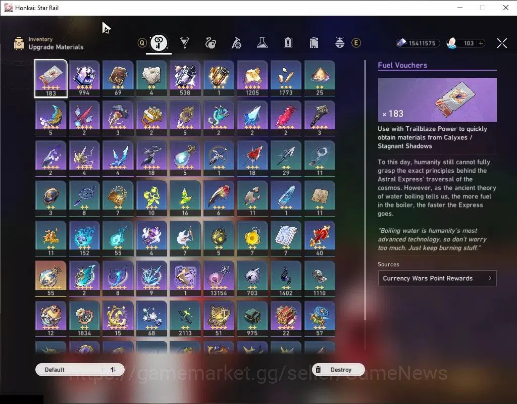 Honkai Star Rail Accounts Asia|TL 70|2 Golden Companion|12 Limited|[Castoric image 8