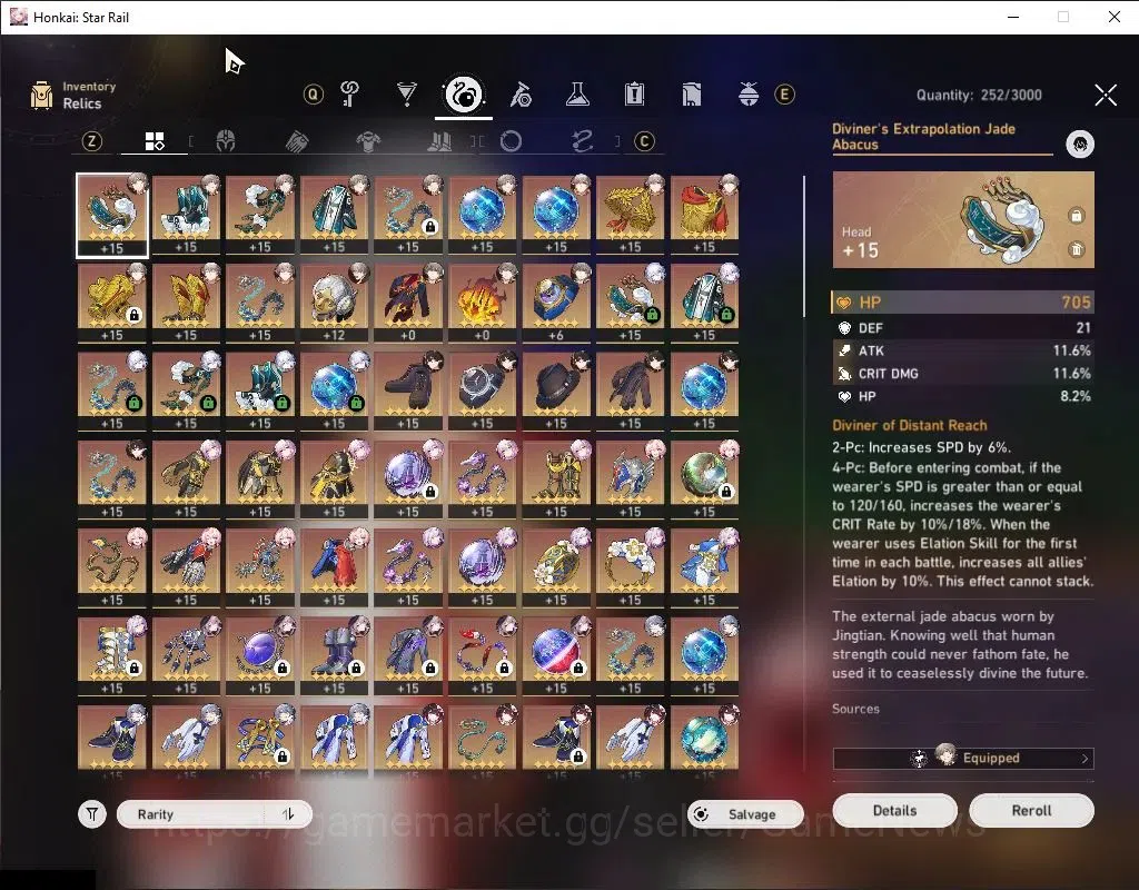 Honkai Star Rail Accounts Asia|TL 70|2 Golden Companion|12 Limited|[Castoric image 9