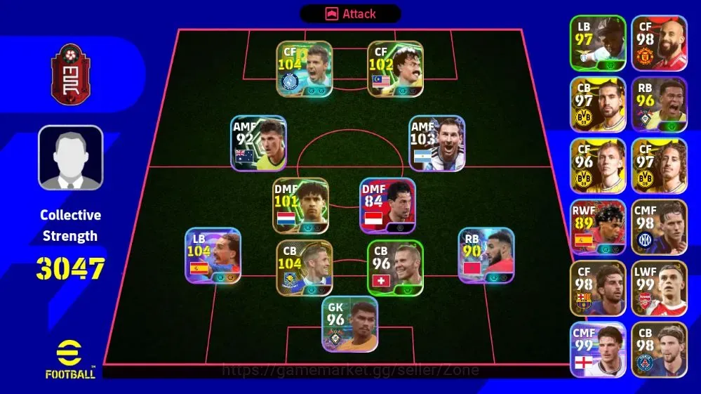 eFootball Accounts Legends & Iconic Players Mobile|PW 3047|Epic Aguero,Cahill,Dahari,Rijkaard|Showtime 1