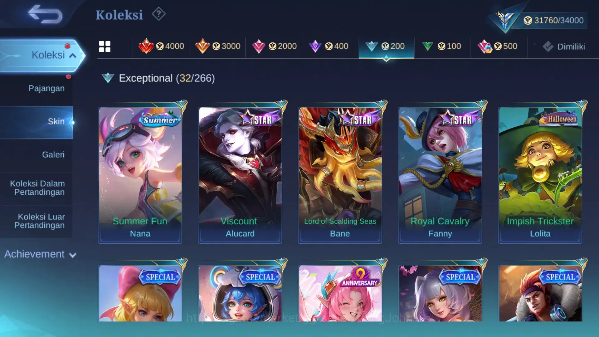 Mobile Legends: Bang Bang Accounts Global Hero 119 | Skin 182 | Ex Glory 59 | Spongeb image 16