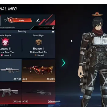 Blood Strike Accounts Collab Skin ASIA|Eternal: Galil-Blight's Embrace|2 Collab (TR,OPM)|Limited: Origin12-Playmaker|2
