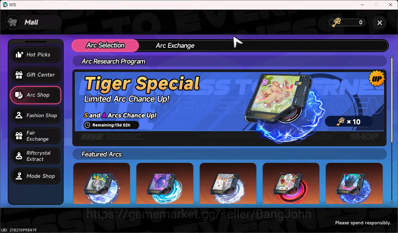 Neverness to Everness Accounts SEA | Starter Lvl 3 | 1 S Nanally + Glider + 5 A C image 2