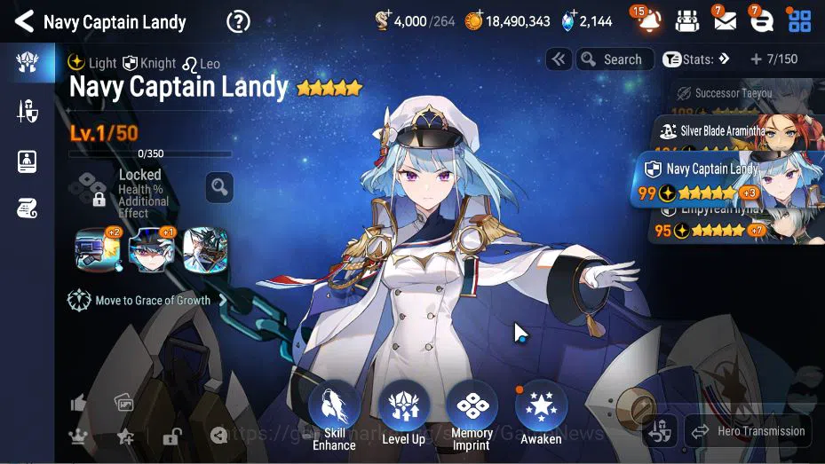 Epic Seven Accounts GLOBAL Unverif|New Era|5 ML(EIlynav, NC Landy, ARa image 2