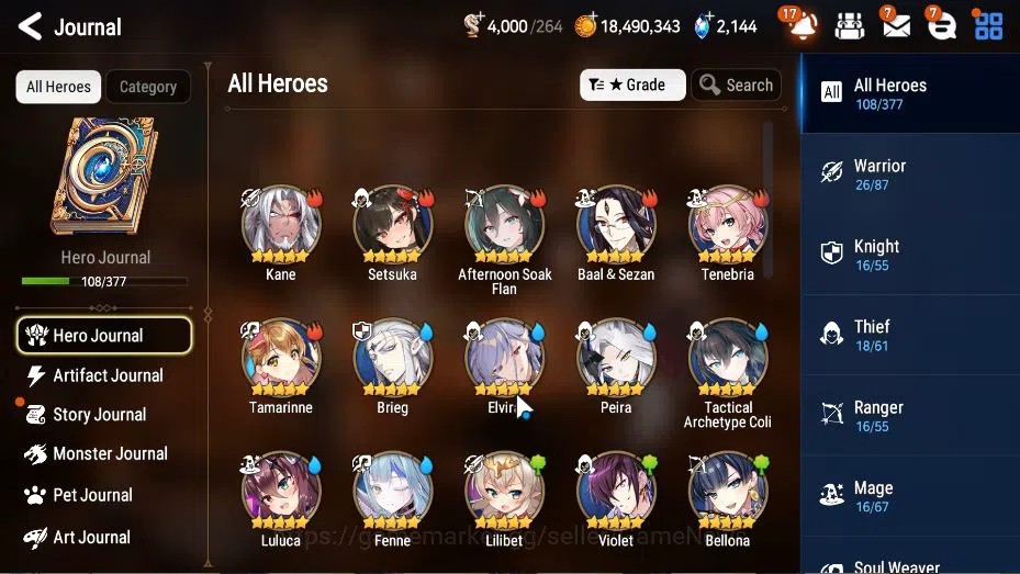 Epic Seven Accounts GLOBAL Unverif|New Era|5 ML(EIlynav, NC Landy, ARa image 20