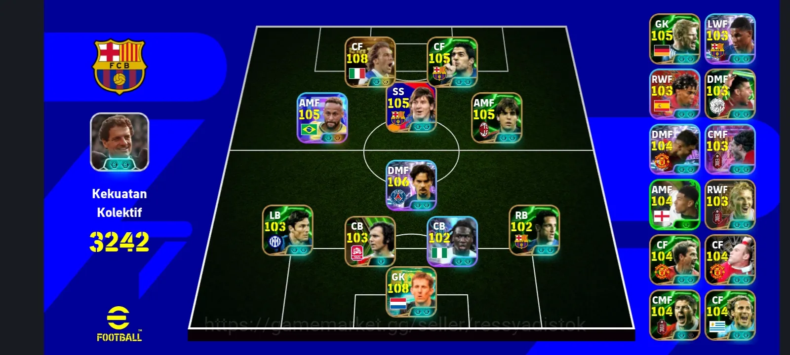 eFootball Accounts Legends & Iconic Players 12 MANAGER BOOSTER,COLLECTIVE 3242++,NEW ERA X OLD ERA,SQUAD GG,FULL BOOSTER 1
