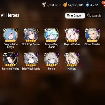 Epic Seven Accounts High-End Global UnVerif|NewEra|9 ML(Har Setti,Renoa,BW Iseria,etc)+Full CZN,AS Flan,Etc|187K Stigma,3,2K