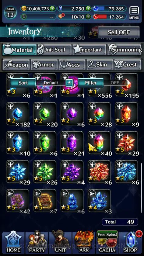 Last Cloudia Accounts GLOBAL|Rank 12|Collab AOT (Levi SA) +Top Tier Unit image 11