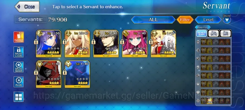 Fate-Grand Order Accounts NA Starter Fuyuki Lv 1 |1 SSR|( Alter Ego Meltryllis )|Special Ascension ON|42 Golden 1