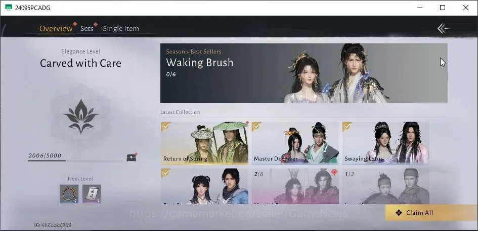 Where Winds Meet Accounts GLOBAL|Lv 14|GS 3896|Return of Spring Set|Anthem of Ages|Martial Destiny|Jianghu Wanderer|Lone 13