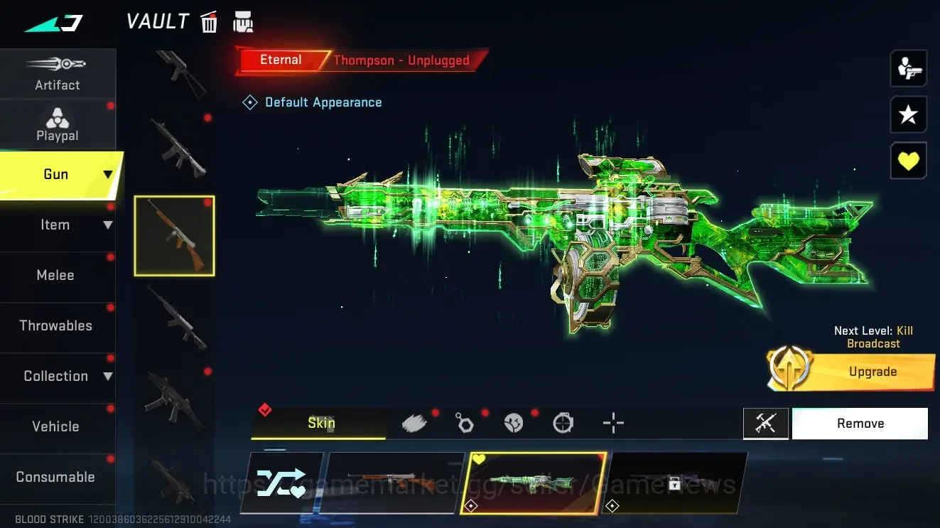 Blood Strike Accounts Collab Skin Asia|Eternal Thompson-Unplugged+Collab Mr Iguana|10 1