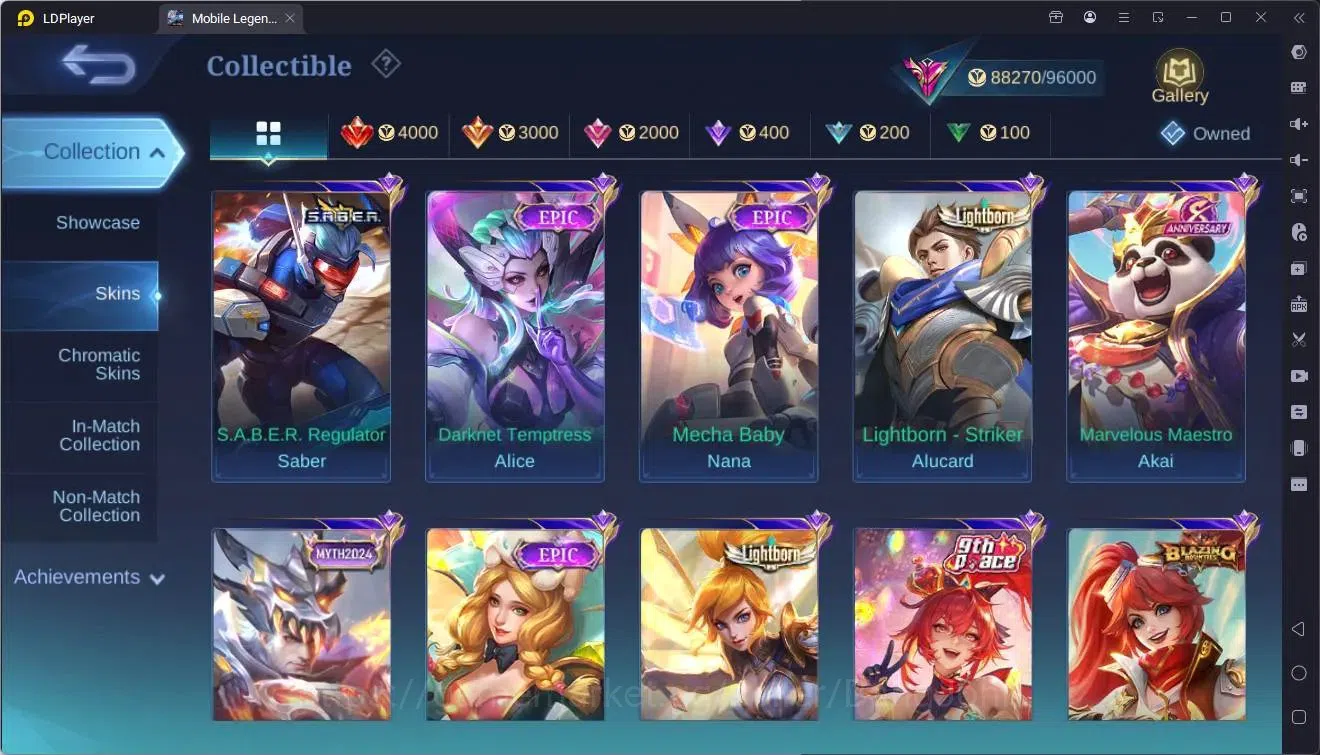 Mobile Legends: Bang Bang Accounts Global|Hero 132|Skin 319|Exalted|KFP Thamuz,Ling|K image 10