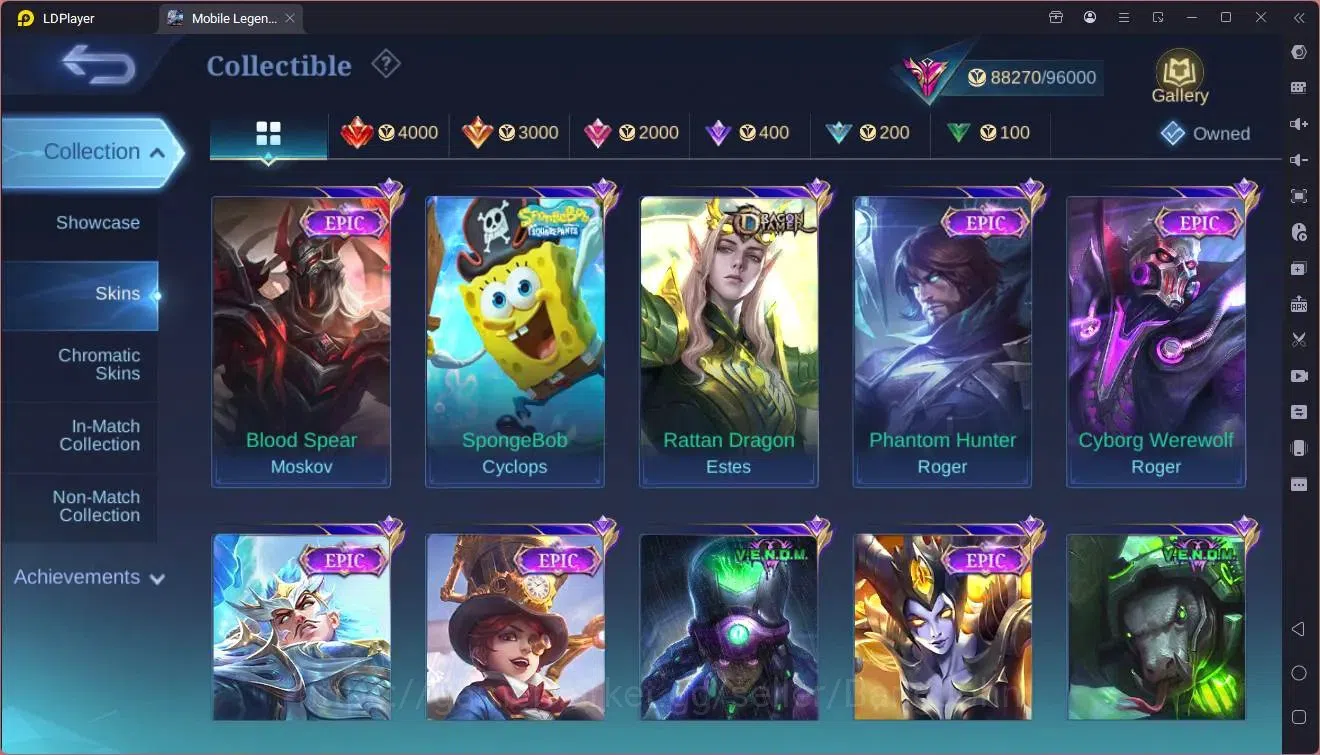 Mobile Legends: Bang Bang Accounts Global|Hero 132|Skin 319|Exalted|KFP Thamuz,Ling|K image 13