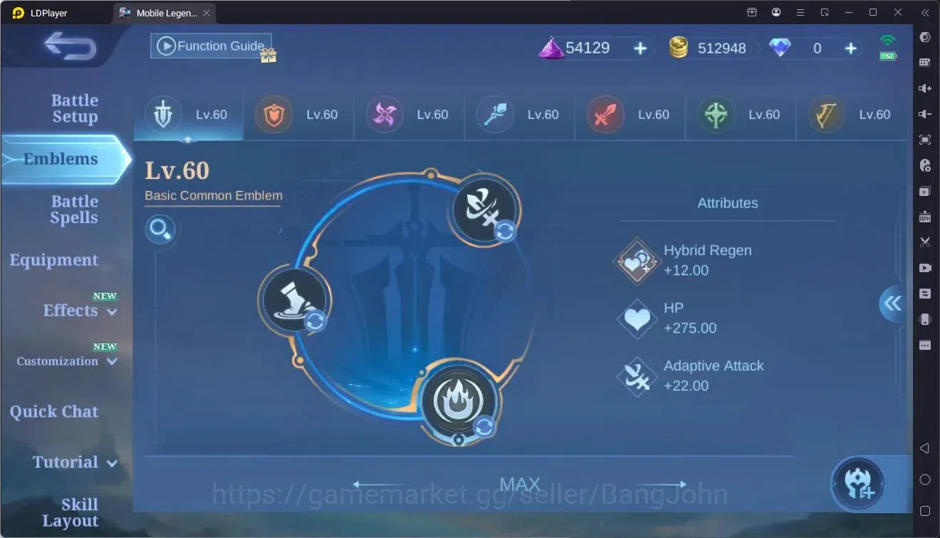Mobile Legends: Bang Bang Accounts Global|Hero 132|Skin 319|Exalted|KFP Thamuz,Ling|K image 5