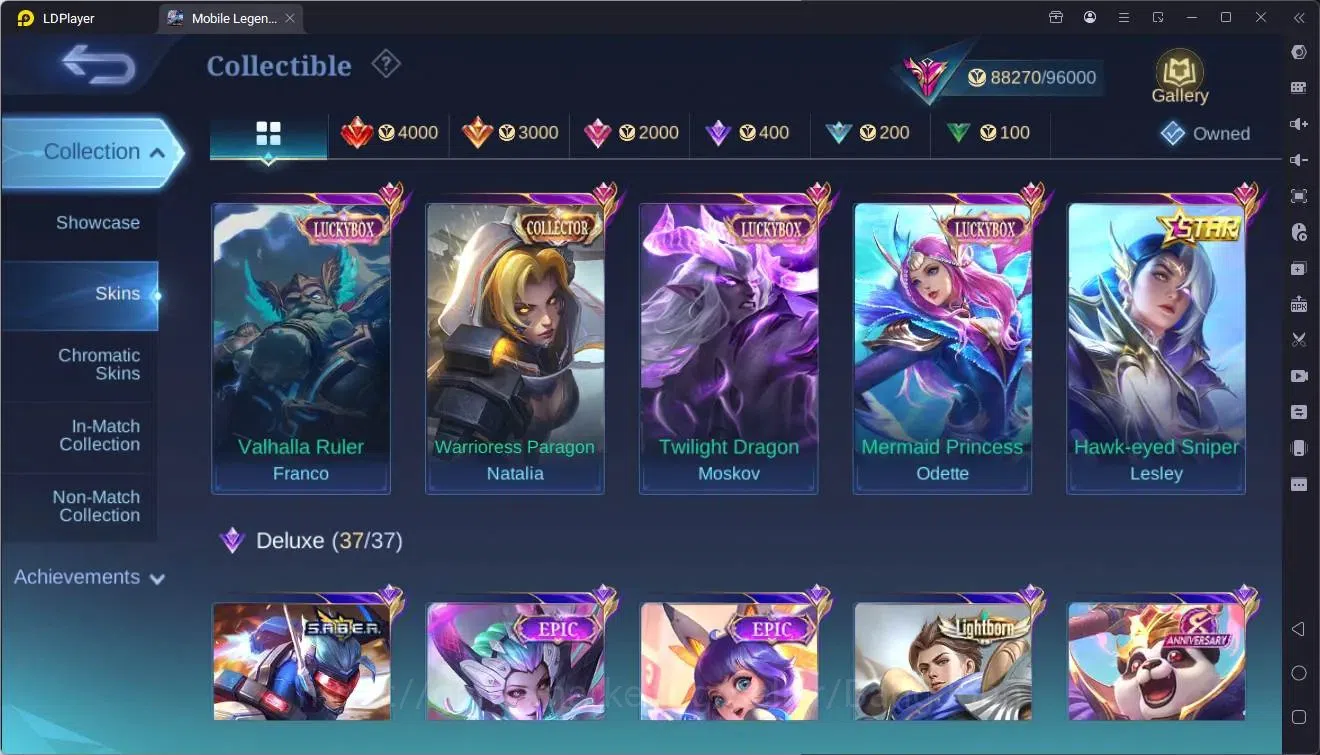 Mobile Legends: Bang Bang Accounts Global|Hero 132|Skin 319|Exalted|KFP Thamuz,Ling|K image 9