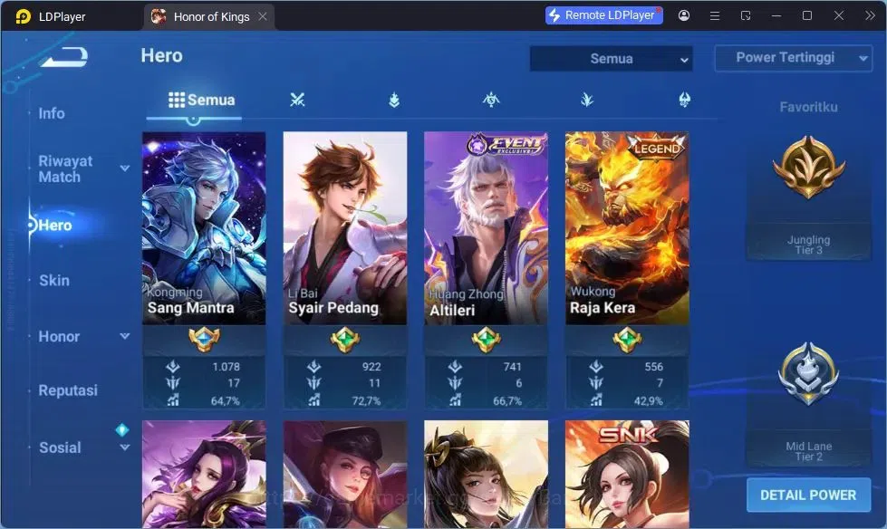 Honor of Kings Accounts GLOBAL Starter |71HR|33SK|Legend Wukoong,Angela|Co image 2