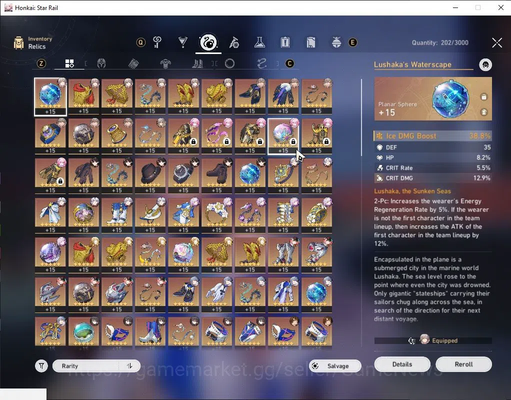 Honkai Star Rail Accounts ASIA|TL 70|15 Limit|[Phainon,Sunday,Saber,Castoric image 6
