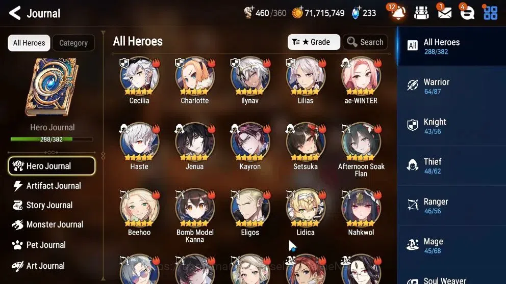 Epic Seven Accounts High-End ASIA Verif|32 ML(Notos,GenRas,Straze,Etc)+Collab FULL[FRIEREN,AESPA]+Benimaru,etc|75 11