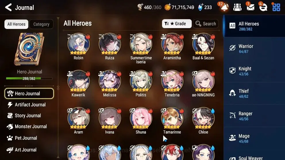 Epic Seven Accounts High-End ASIA Verif|32 ML(Notos,GenRas,Straze,Etc)+Collab FULL[FRIEREN,AESPA]+Benimaru,etc|75 12